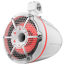 Load image into Gallery viewer, DS18 HYDRO 10" Neodymium Marine Towers w/Built-In Passive Radiator, 1" Driver  RGB LED Lights - 900W - White [NXL-X10TPNEO/WH]
