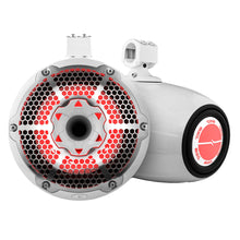 Load image into Gallery viewer, DS18 HYDRO 10" Neodymium Marine Towers w/Built-In Passive Radiator, 1" Driver  RGB LED Lights - 900W - White [NXL-X10TPNEO/WH]
