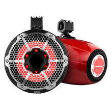 Load image into Gallery viewer, DS18 HYDRO 10&quot; Neodymium Marine Towers w/Built-In Passive Radiator, 1&quot; Driver  RGB LED Lights - 900W - Red [NXL-X10TPNEO/RD]
