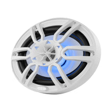 Load image into Gallery viewer, DS18 HYDRO 6 x 9" 2-Way Marine Speakers w/Integrated RGB LED Lights - 375W - White [NXL-69/WH]
