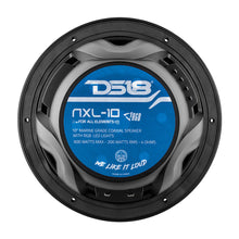 Load image into Gallery viewer, DS18 HYDRO 10" 2-Way Marine Speakers w/Bullet Tweeters  Integrated RGB LED Lights - Black [NXL-10/BK]
