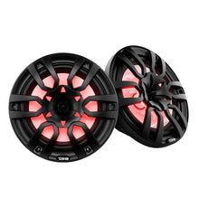 Load image into Gallery viewer, DS18 HYDRO 10" 2-Way Marine Speakers w/Bullet Tweeters  Integrated RGB LED Lights - Black [NXL-10/BK]
