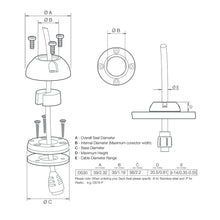 Load image into Gallery viewer, Scanstrut DS30-P Vertical Cable Seal [DS30-P]
