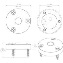Load image into Gallery viewer, Lumitec High Intensity "Anywhere" Light - Brushed Housing - Blue Non-Dimming [101034]
