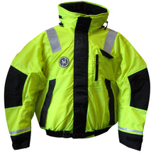 Load image into Gallery viewer, First Watch AB-1100 Flotation Bomber Jacket - Hi-Vis Yellow/Black - Medium [AB-1100-HV-M]
