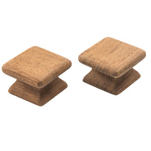Load image into Gallery viewer, Whitecap Teak Square Drawer Knob - 1-1/8" - 2 Pack [60130-A]
