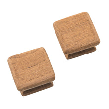 Load image into Gallery viewer, Whitecap Teak Square Drawer Knob - 1-1/8" - 2 Pack [60130-A]
