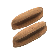 Load image into Gallery viewer, Whitecap Teak Oval Drawer Pull - 4"L - 2 Pack [60147-A]

