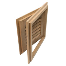 Load image into Gallery viewer, Whitecap Teak Louvered Door &amp; Frame - Right Hand - 12" x 12" [60720]
