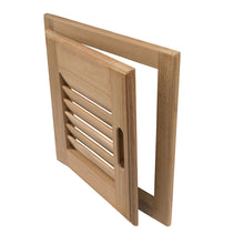 Load image into Gallery viewer, Whitecap Teak Louvered Door &amp; Frame - Right Hand - 12" x 12" [60720]
