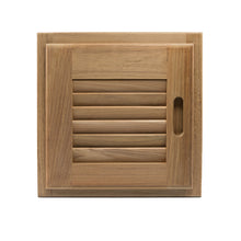 Load image into Gallery viewer, Whitecap Teak Louvered Door &amp; Frame - Right Hand - 12" x 12" [60720]
