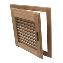 Load image into Gallery viewer, Whitecap Teak Louvered Door &amp; Frame - Right Hand - 15" x 15" [60722]
