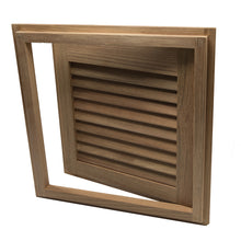 Load image into Gallery viewer, Whitecap Teak Louvered Door &amp; Frame - Right Hand - 15" x 15" [60722]
