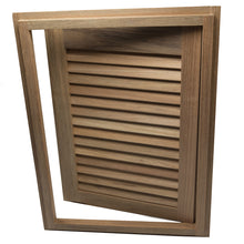 Load image into Gallery viewer, Whitecap Teak Louvered Door &amp; Frame - Right Hand - 15" x 20" [60724]
