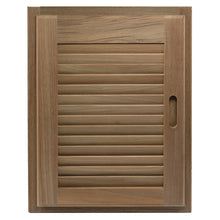 Load image into Gallery viewer, Whitecap Teak Louvered Door &amp; Frame - Right Hand - 15" x 20" [60724]
