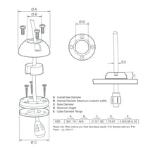 Load image into Gallery viewer, Scanstrut DS6-P Vertical Cable Seal [DS6-P]
