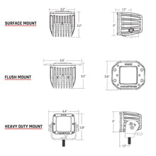 Load image into Gallery viewer, RIGID Industries D-Series PRO Specter-Diffused LED - Pair - Black [502513]
