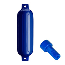 Load image into Gallery viewer, Polyform G-4 Twin Eye Fender 6.5" x 22" - Cobalt Blue w/Adapter [G-4 COBALT BLUE W/AIR ADAPTER]
