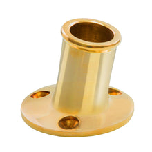 Load image into Gallery viewer, Whitecap Top-Mounted Flag Pole Socket Polished Brass - 3/4" ID [S-5001B]
