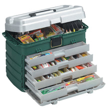 Load image into Gallery viewer, Plano 4-Drawer Tackle Box - Green Metallic/Silver [758005]
