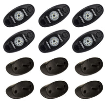 Load image into Gallery viewer, RIGID Industries A-Series Rock Light Kit - 6 Cool White Lights - Black [400253]
