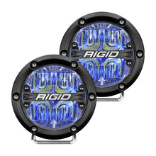 Load image into Gallery viewer, RIGID Industries 360-Series 4" LED Off-Road Fog Light Drive Beam w/Blue Backlight - Black Housing [36119]
