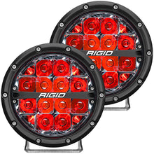 Load image into Gallery viewer, RIGID Industries 360-Series 6" LED Off-Road Fog Light Spot Beam w/Red Backlight - Black Housing [36203]
