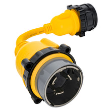 Load image into Gallery viewer, Camco 50AM/30AF Power Grip Marine 12" Locking Adapter - M-Lock/F-Locking Adapter [55625]
