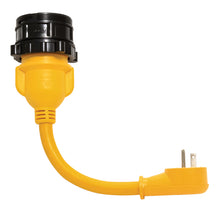 Load image into Gallery viewer, Camco PowerGrip Locking Adapter - 15A/125V Male to 30A/125V Female Locking [55635]
