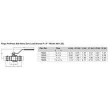 Load image into Gallery viewer, Viega ProPress 1" Zero Lead Bronze Ball Valve w/Stainless Stem - Double Press Connection - Smart Connect Technology [79933]
