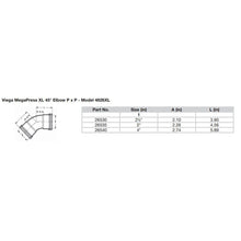 Load image into Gallery viewer, Viega MegaPress 4" 45 Carbon Steel Elbow w/FKM - Double Press Connection - Smart Connect Technology [26540]
