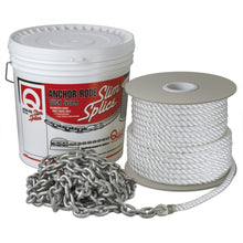 Load image into Gallery viewer, Quick Anchor Rode 25 - 8mm Chain - 200 - 9/16" 3 Plait Rope [FVC080391220Q00]
