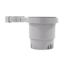 Load image into Gallery viewer, Camco Clamp-On Rail Mounted Cup Holder - Large for Up to 2" Rail - Grey [53092]
