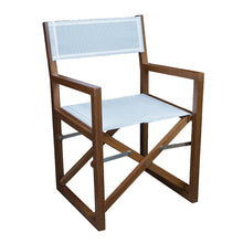 Load image into Gallery viewer, Whitecap Directors Chair w/White Batyline Fabric - Teak [63061]
