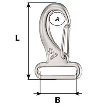 Load image into Gallery viewer, Wichard Webbing Snap Hook - 30mm - Length 60mm [02284]
