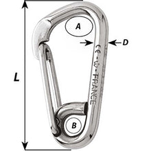 Load image into Gallery viewer, Wichard Asymmetric Carbine Hook - Length 170mm - 15/32" [02328]
