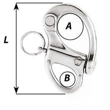 Load image into Gallery viewer, Wichard 2-3/4" Snap Shackle w/Fixed Eye - 70mm [02472]
