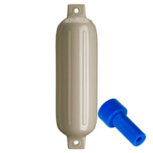 Load image into Gallery viewer, Polyform G-4 Twin Eye Fender 6.5" x 22" - Sand w/Adapter [G-4 SAND W/AIR ADAPTER]
