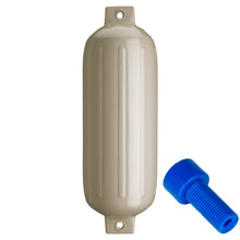 Load image into Gallery viewer, Polyform G-5 Twin Eye Fender 8.8" x 26.8" - Sand w/Adapter [G-5 SAND W/AIR ADAPTER]
