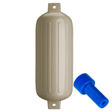 Load image into Gallery viewer, Polyform G-6 Twin Eye Fender 11" x 30" - Sand w/Adapter [G-6 SAND W/AIR ADAPTER]
