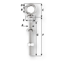Load image into Gallery viewer, Wichard Eye Bolt - Diameter 5/32" - Length 4" [06493]
