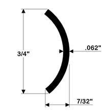 Load image into Gallery viewer, TACO Hollow Back 304 Stainless Steel Rub Rail Insert 3/4" x 6 [S11-4511P6-1]
