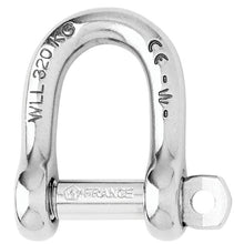Load image into Gallery viewer, Wichard Self-Locking D Shackle - 12mm Diameter - 15/32" [01206]
