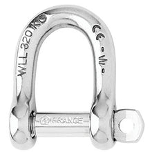 Load image into Gallery viewer, Wichard Not Self-Locking D Shackle - 14mm Diameter - 9/16" [01207]
