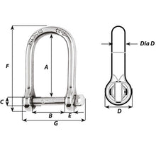 Load image into Gallery viewer, Wichard Self-Locking Large Opening Shackle - 10mm Diameter - 13/32" [01265]
