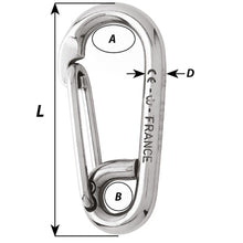 Load image into Gallery viewer, Wichard Symmetric Carbin Hook - 120mm Length - 15/32" [02317]
