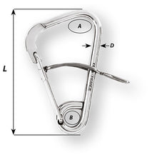 Load image into Gallery viewer, Wichard Automatic Mooring Hook - 170mm Length - 6-11/16" [02329]
