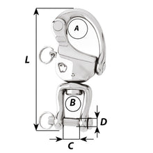 Load image into Gallery viewer, Wichard HR Snap Shackle With Clevis Pin Swivel - 120mm Length - 4-23/32" [02478]
