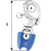 Load image into Gallery viewer, Wichard HR Snap Shackle With Thimble Eye - 110mm Length - 4-21/64" [02495]

