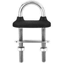 Load image into Gallery viewer, Wichard Black Watertight U-Bolt - 8mm Diameter - 5/16" - 80mm Length - 3-5/32" [65341]
